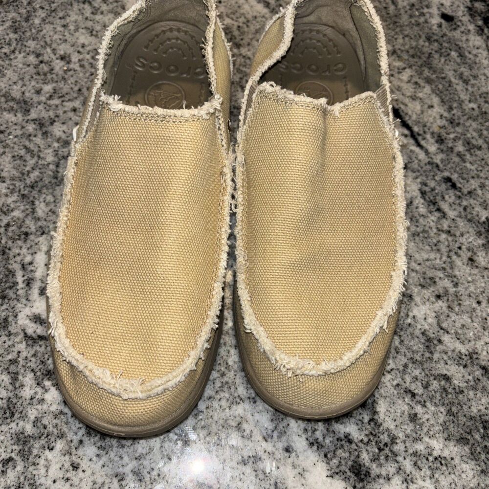 Crocs Men’s Santa Crus LoafersSlip On Cloth Shoes Sz 8